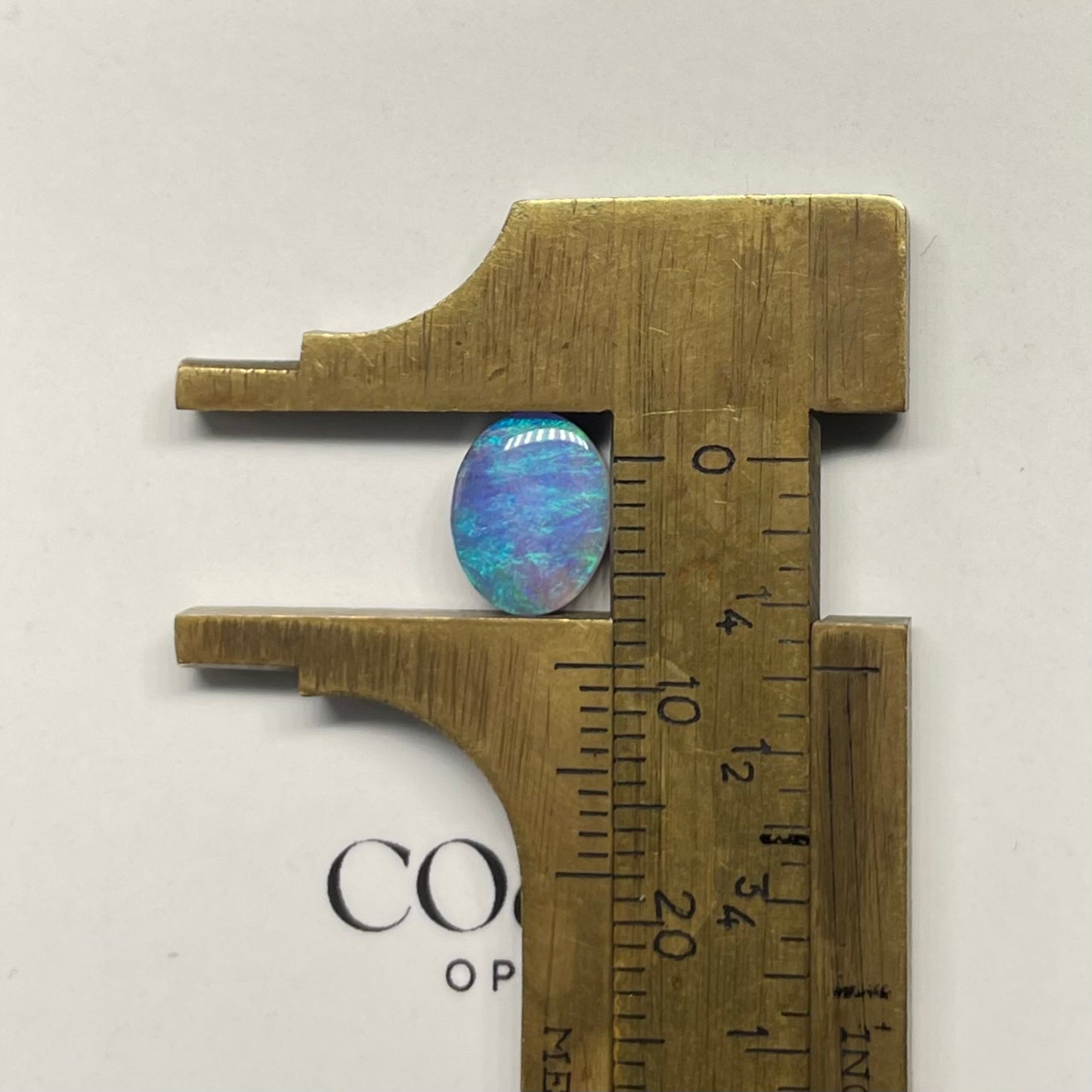Blue calibrated boulder opal 1.90ct