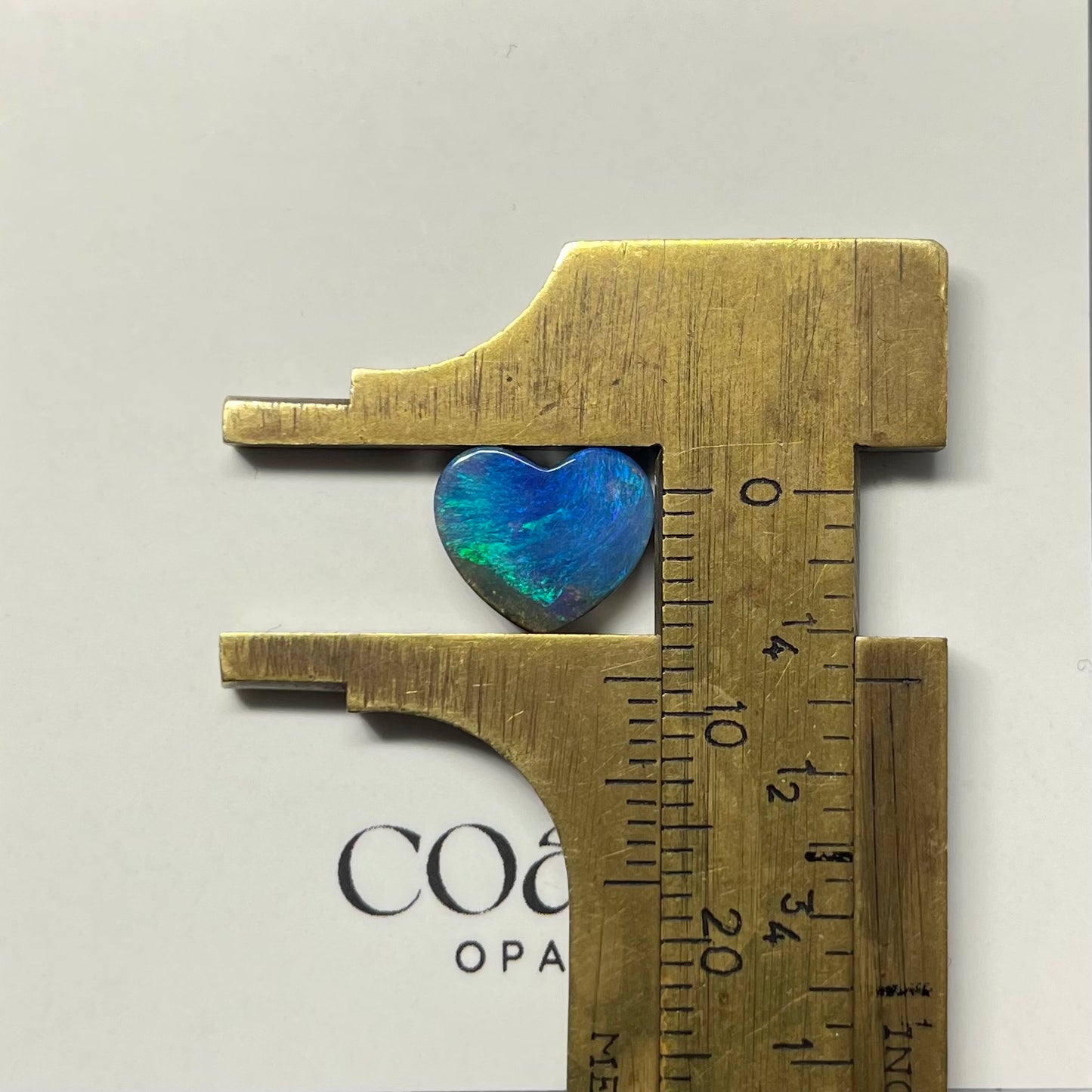 Aqua heart boulder opal 2.50ct