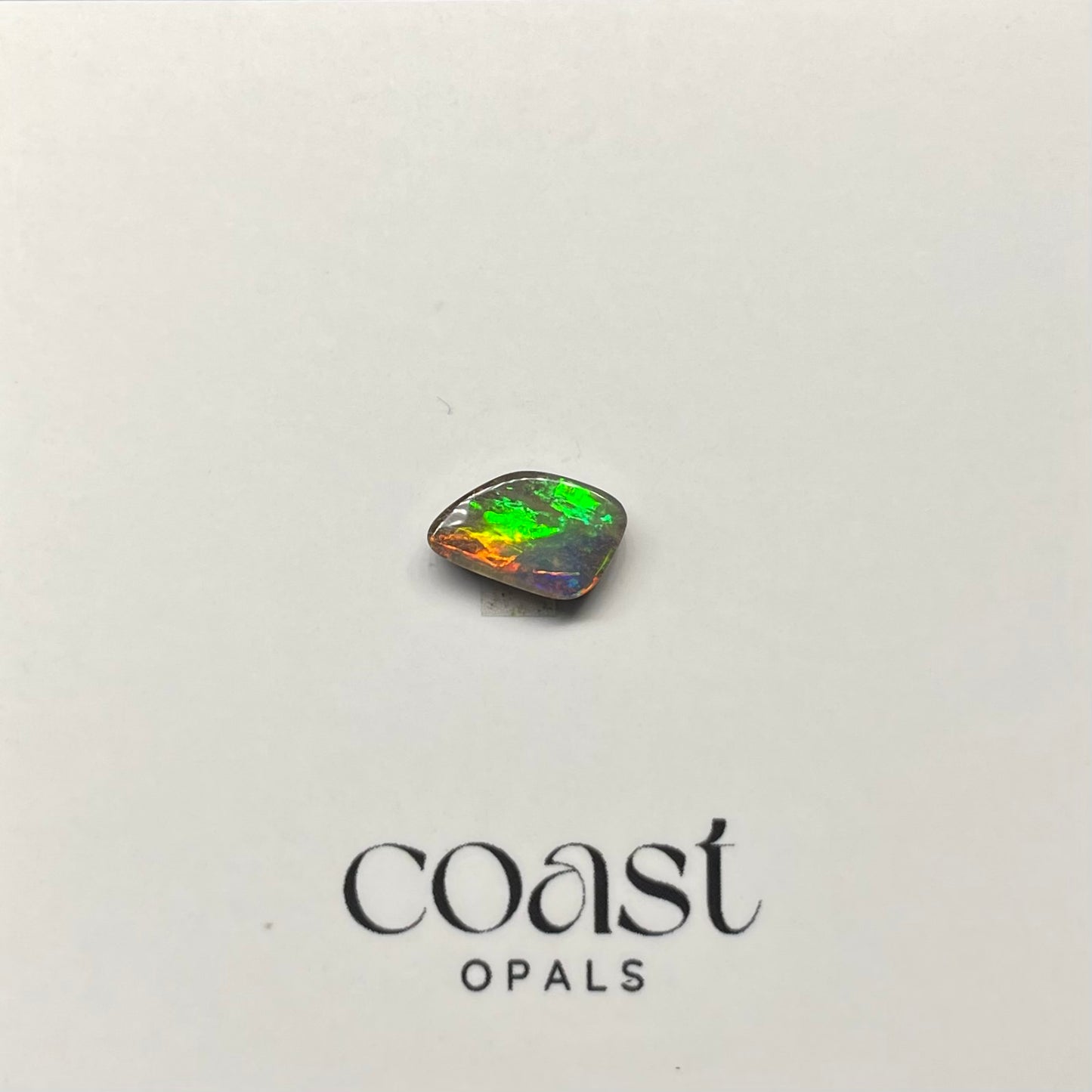 Green-Orange Freeform Boulder Opal 1.13ct