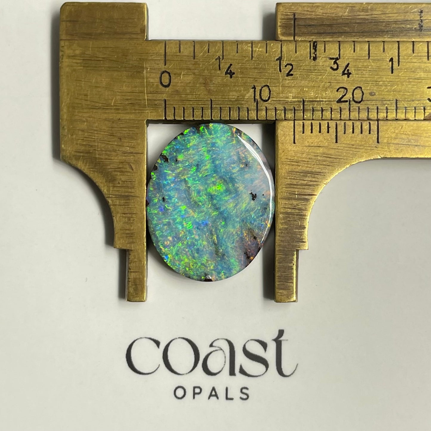 Aqua and pink solid boulder opal 8.50ct