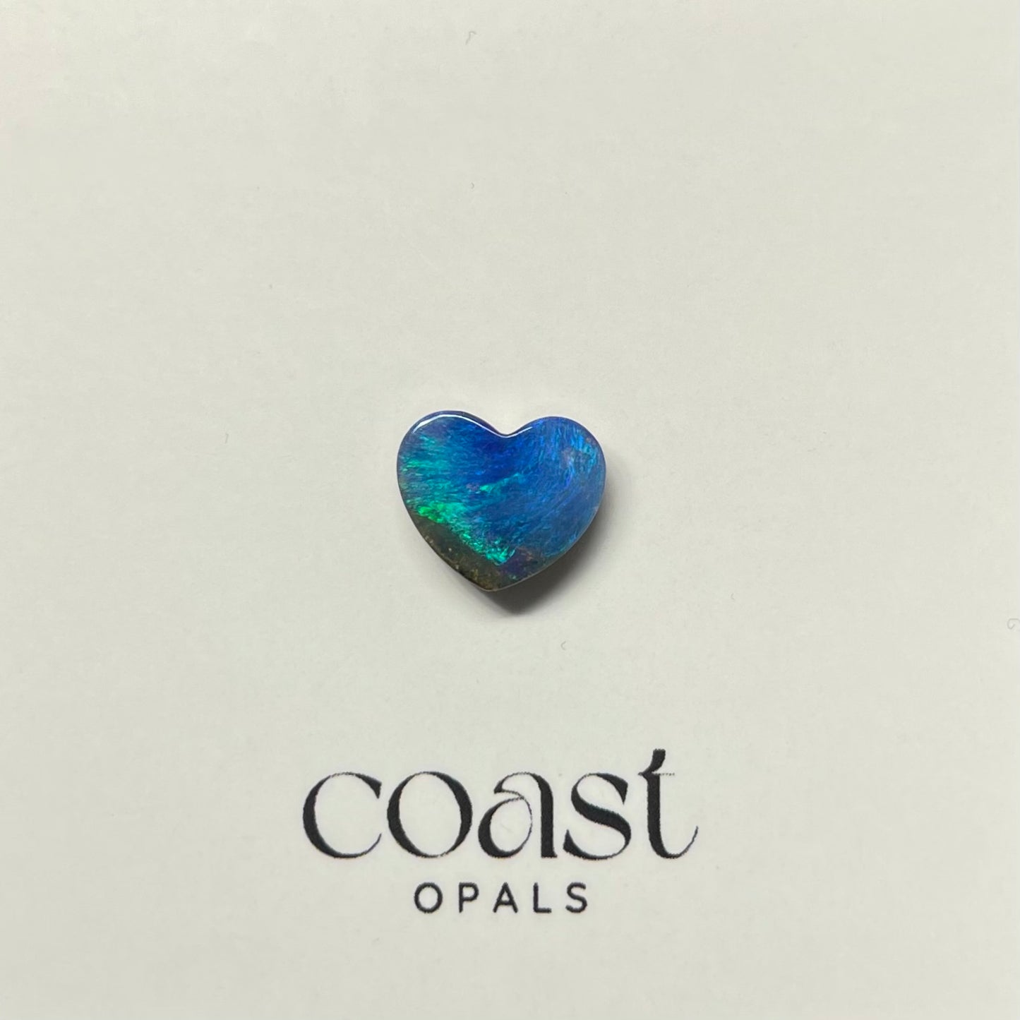 Aqua heart boulder opal 2.50ct