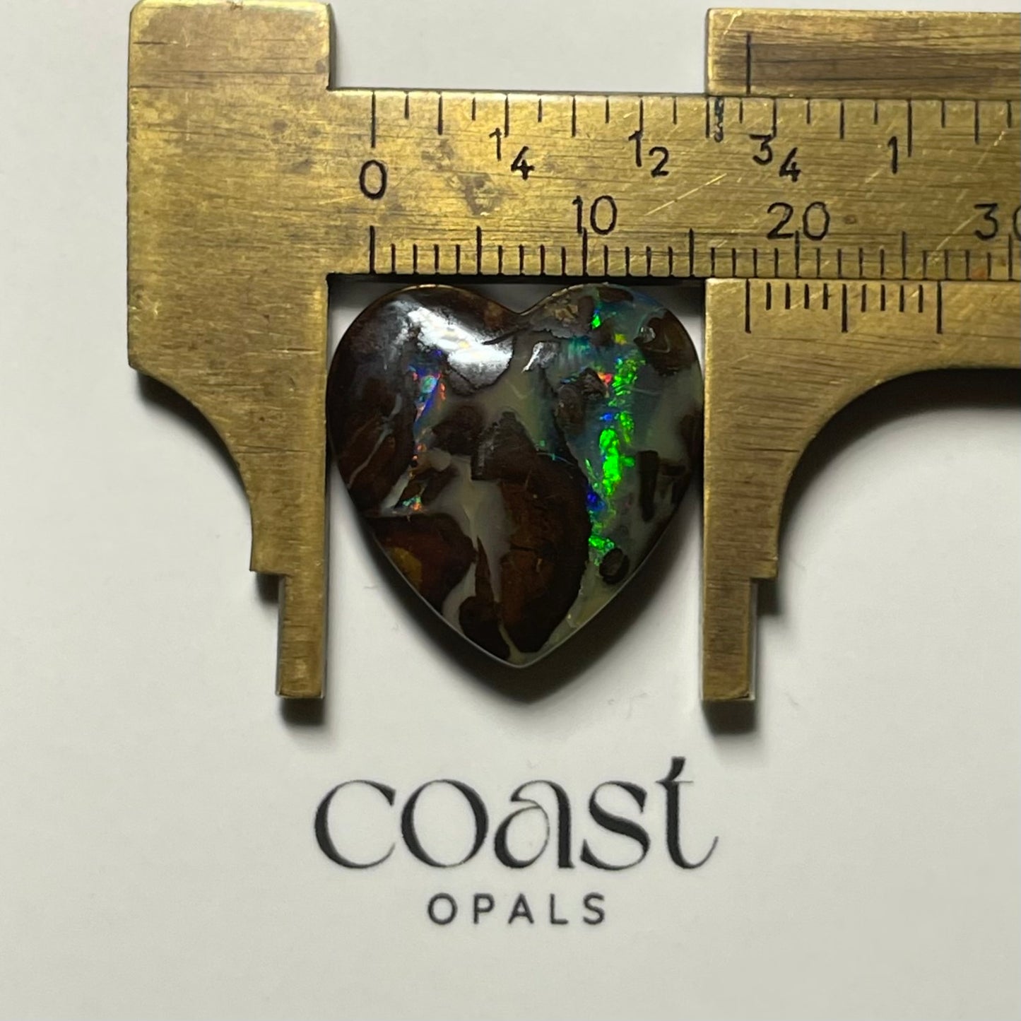 Heart - boulder opal heart