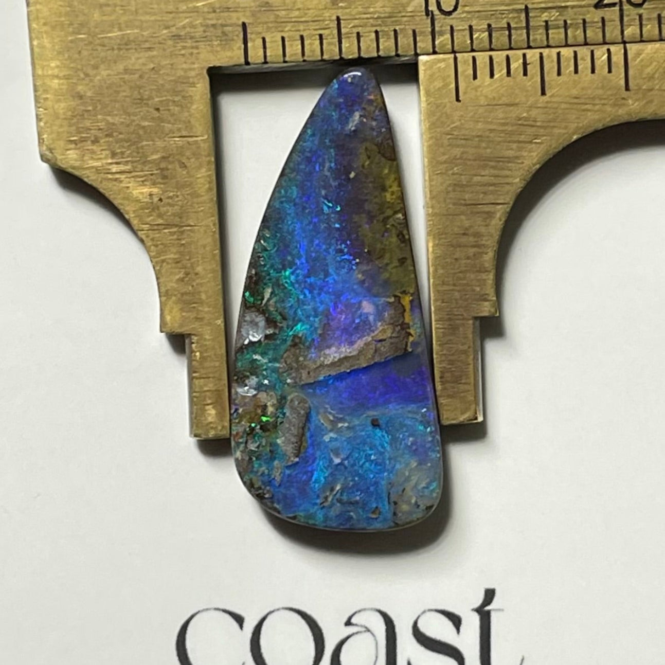 Freeform - blue picture boulder opal 8.9ct