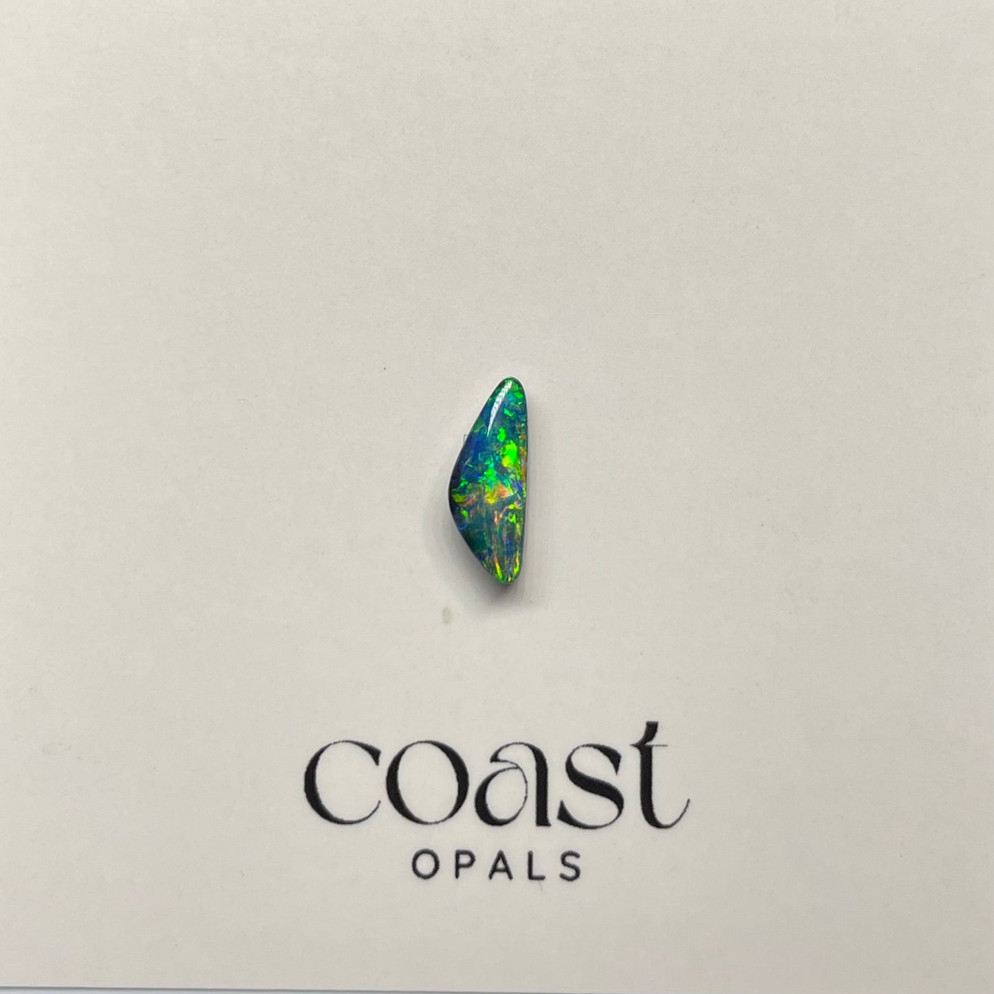 Green-Blue Triangular Boulder Opal 1.14ct