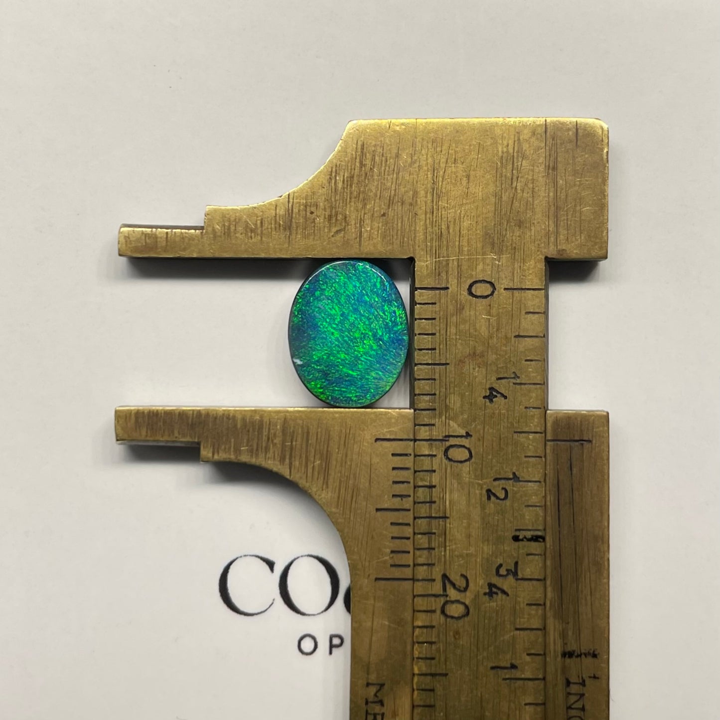Aqua calibrated boulder opal 2.58ct