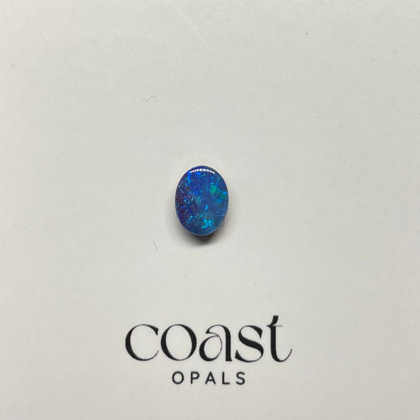 Blue calibrated boulder opal 1.28ct