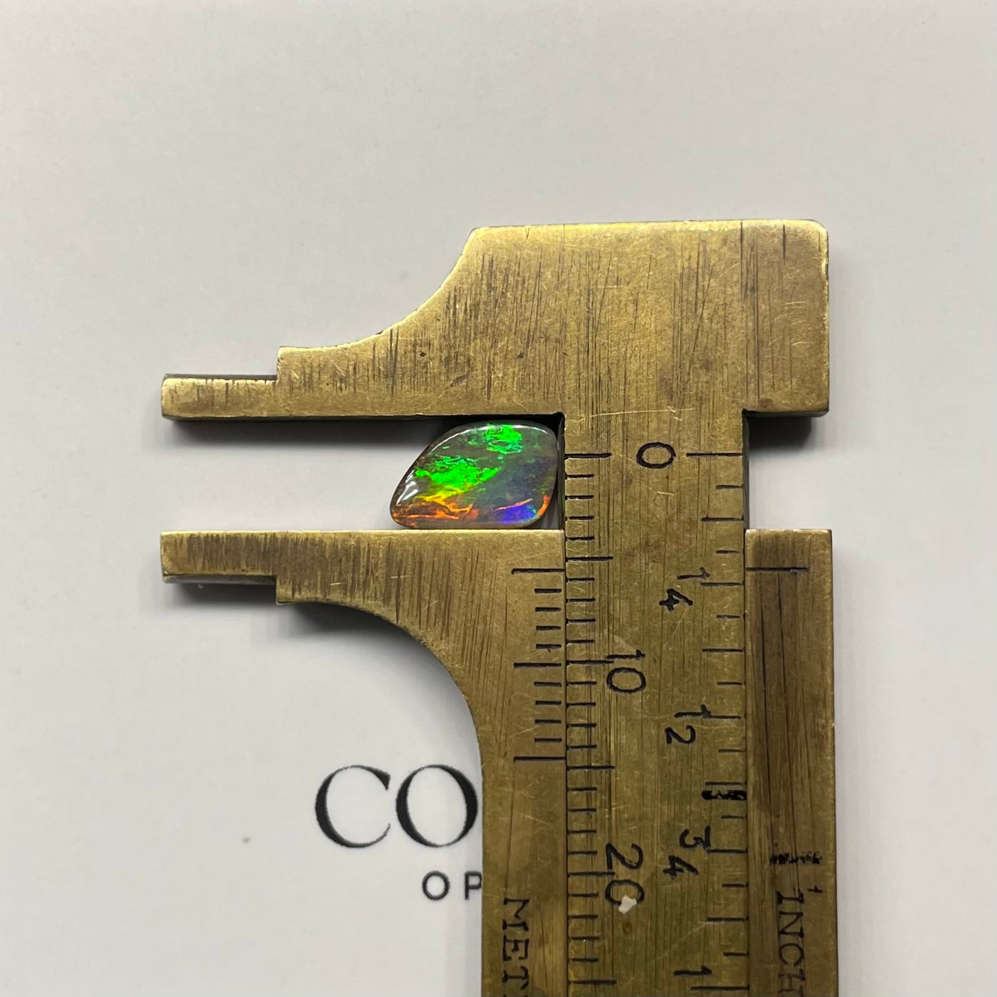 Green-Orange Freeform Boulder Opal 1.13ct