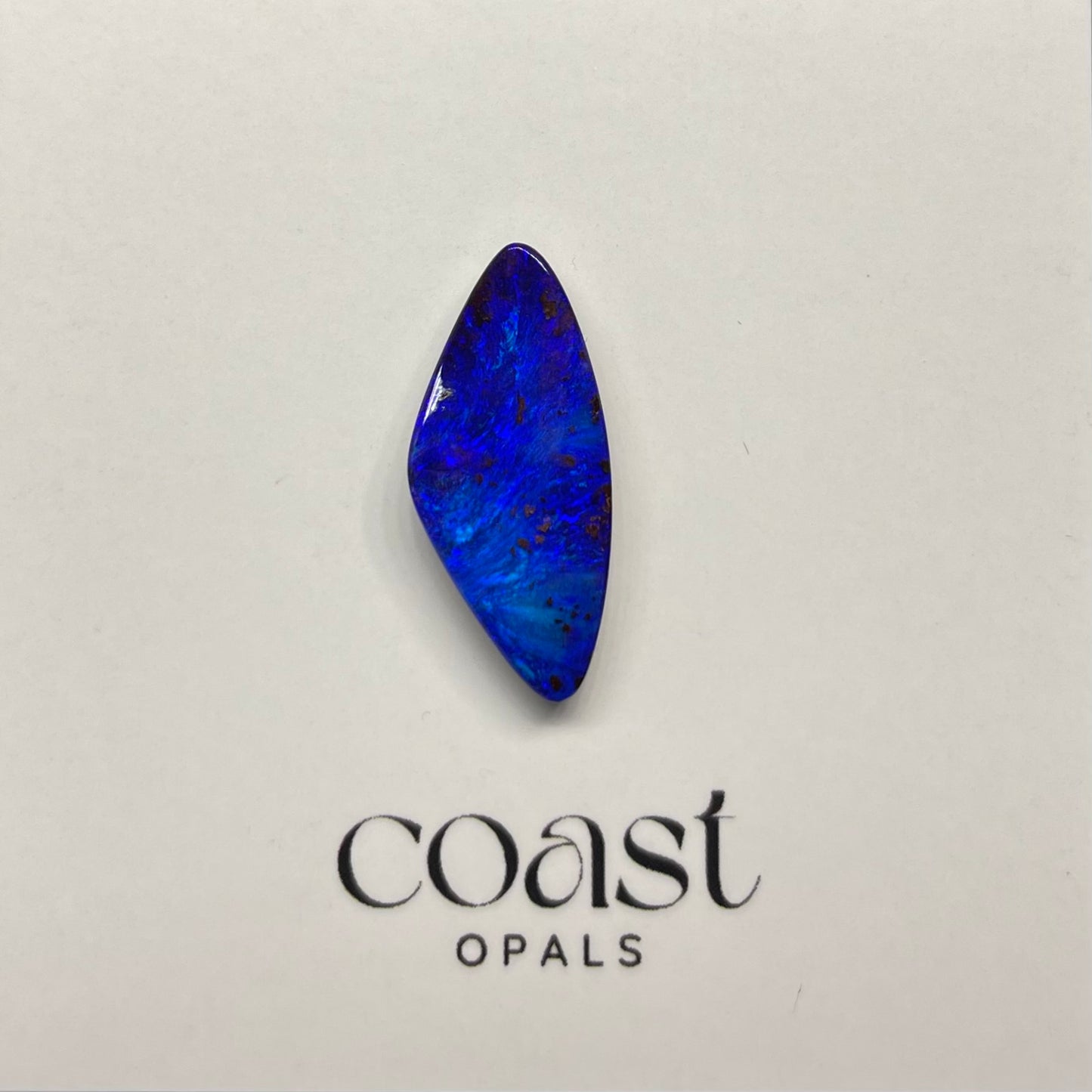Deep blue Freeform boulder opal 5.90ct