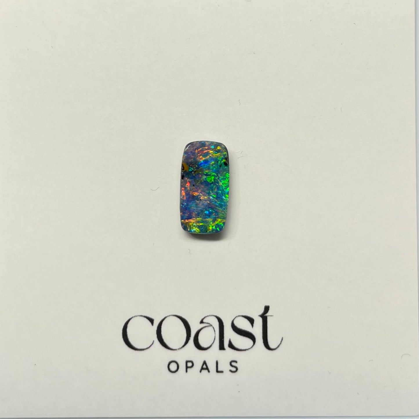 Electric multi-colour rectangle boulder opal 1.79ct