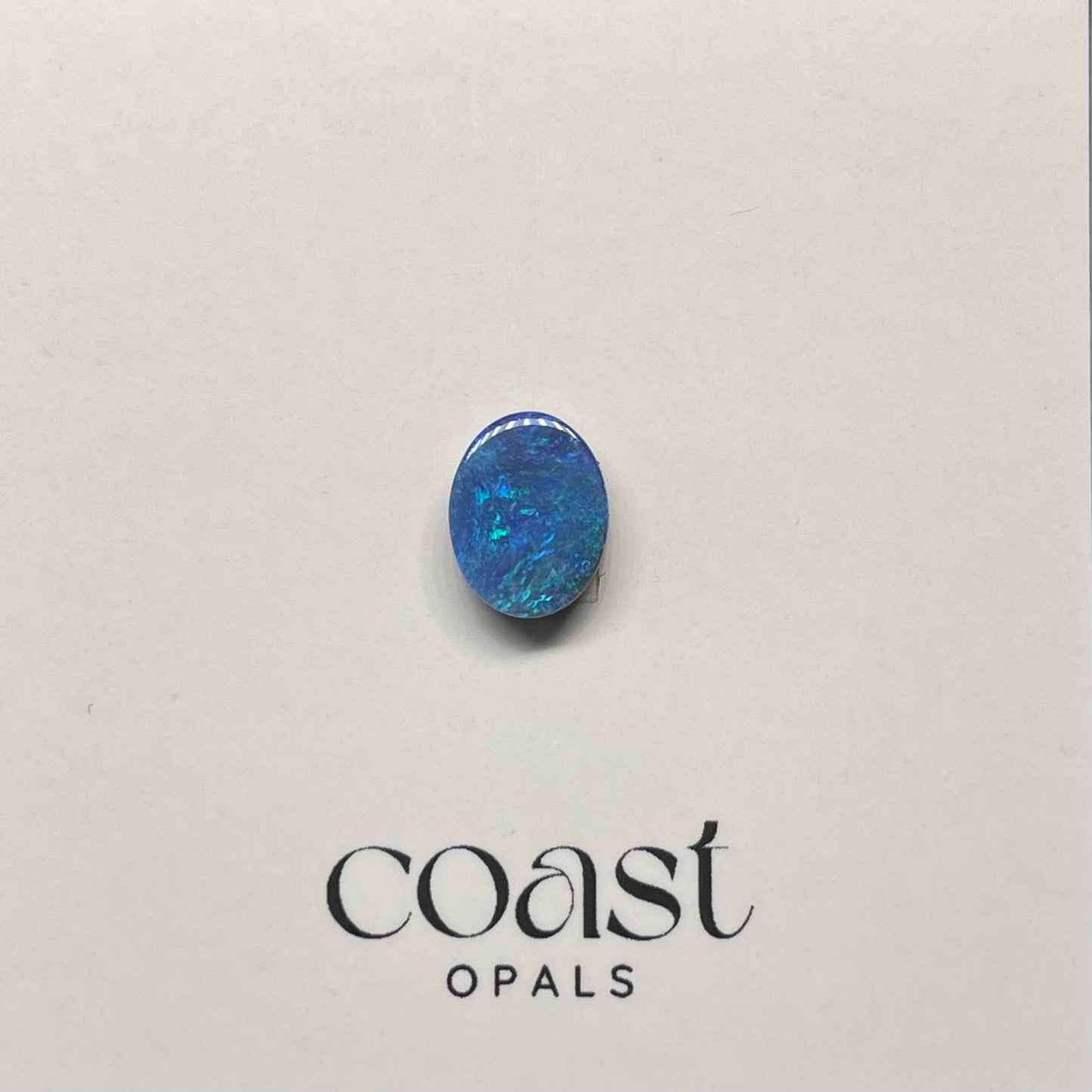 Blue calibrated boulder opal 2.82ct