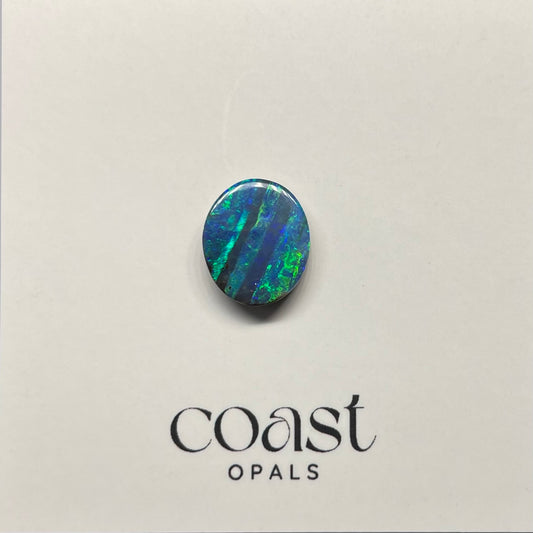 Calibrated aqua boulder opal 3.18ct