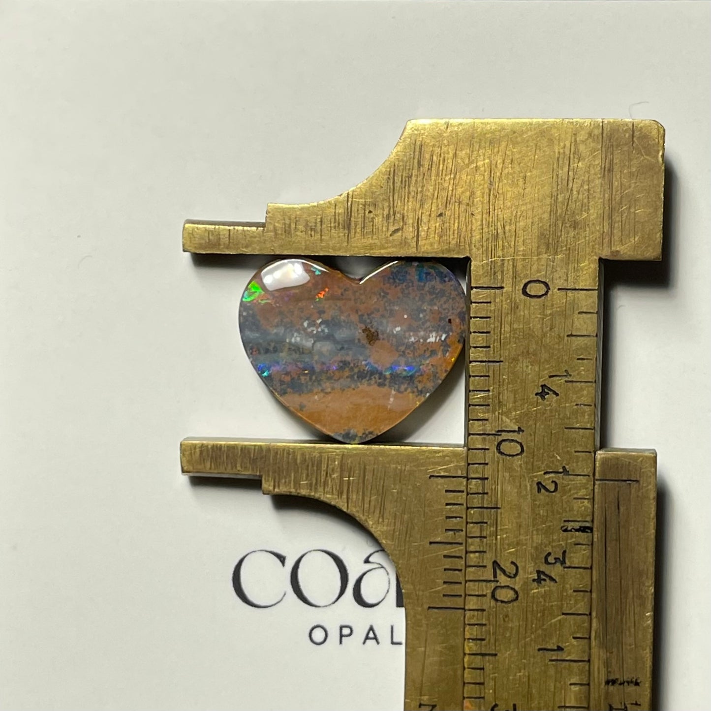 Heart - solid boulder opal 7.1ct