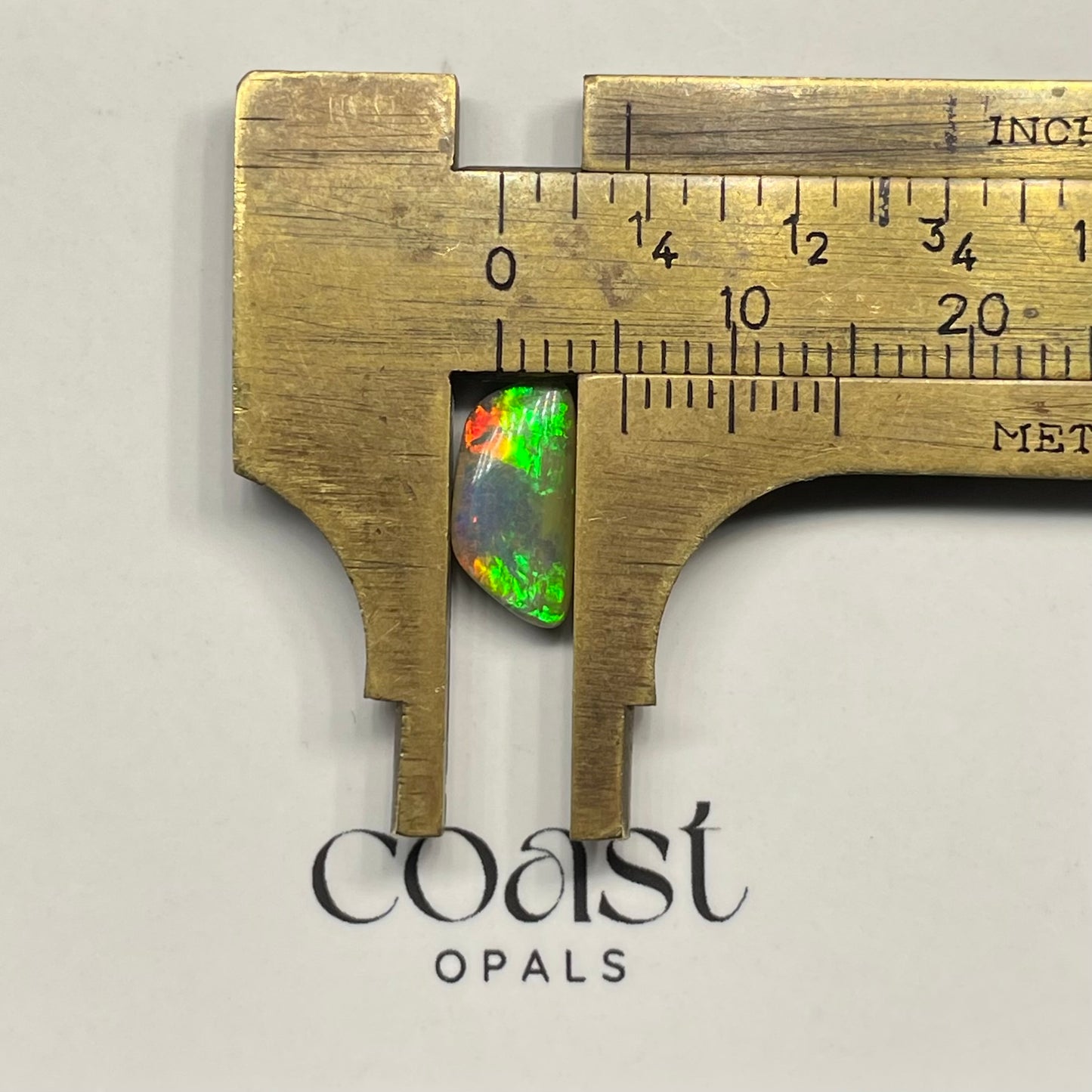 Red-Green Freeform Boulder Opal 1.68ct