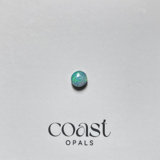 Calibrated - Pastel aqua round boulder opal