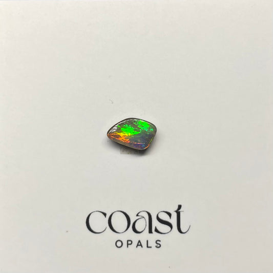 Green-Orange Freeform Boulder Opal 1.13ct