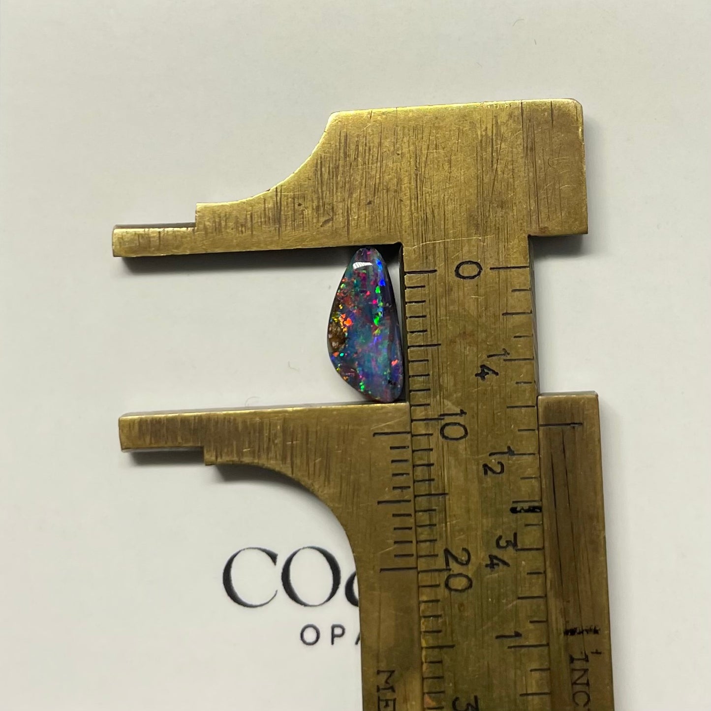 Red-blue freeform boulder opal 1.50ct