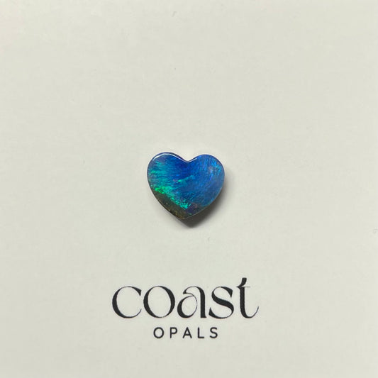 Aqua heart boulder opal 2.50ct