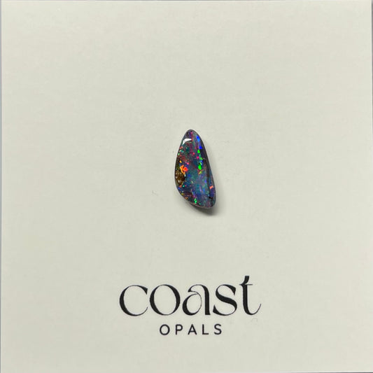 Red-blue freeform boulder opal 1.50ct