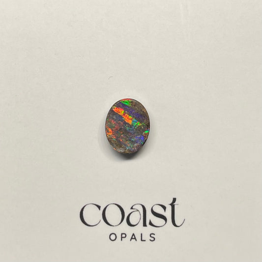 Red flash calibrated boulder opal 2.0ct