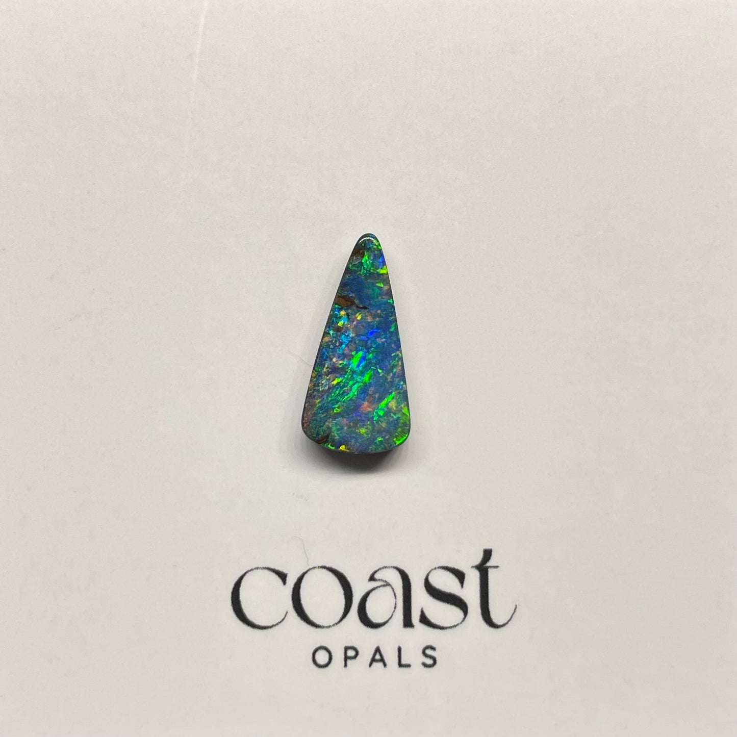 Green-blue Freeform boulder opal 2.50ct