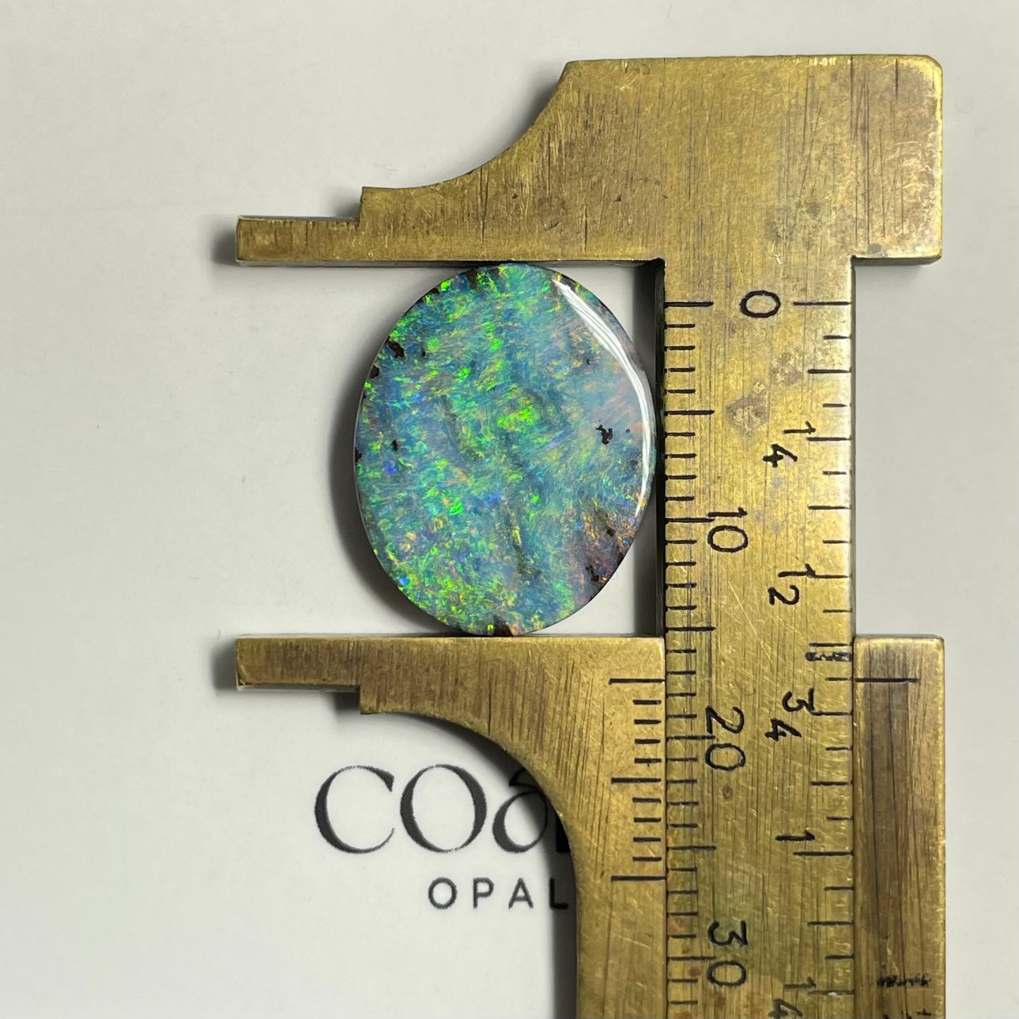 Aqua and pink solid boulder opal 8.50ct