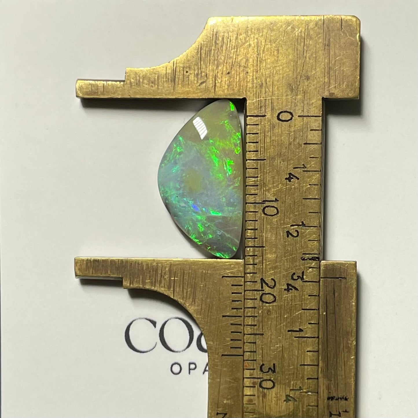Freeform - Triangle pastel green boulder opal 7.2ct