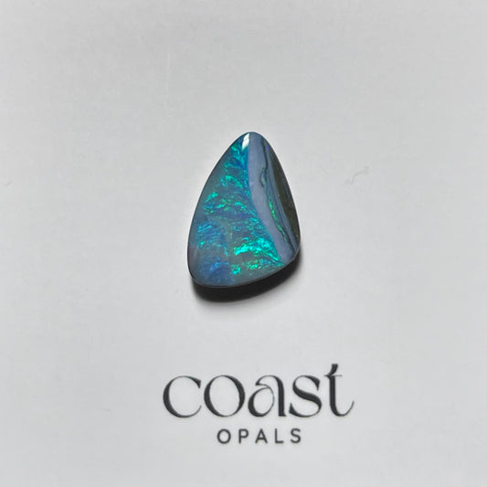 Freeform - triangle, Aqua boulder opal 5.6ct
