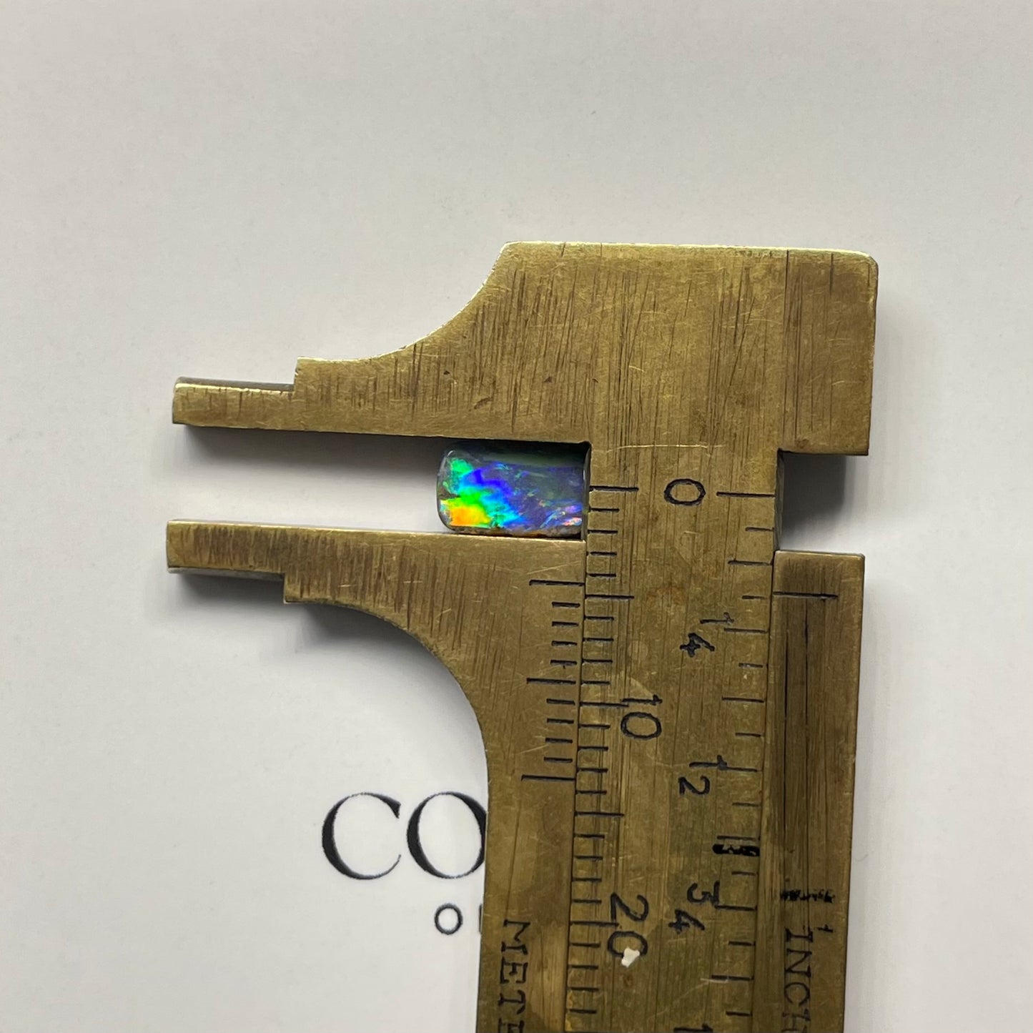 Multi-Color Rectangular Boulder Opal 0.96ct