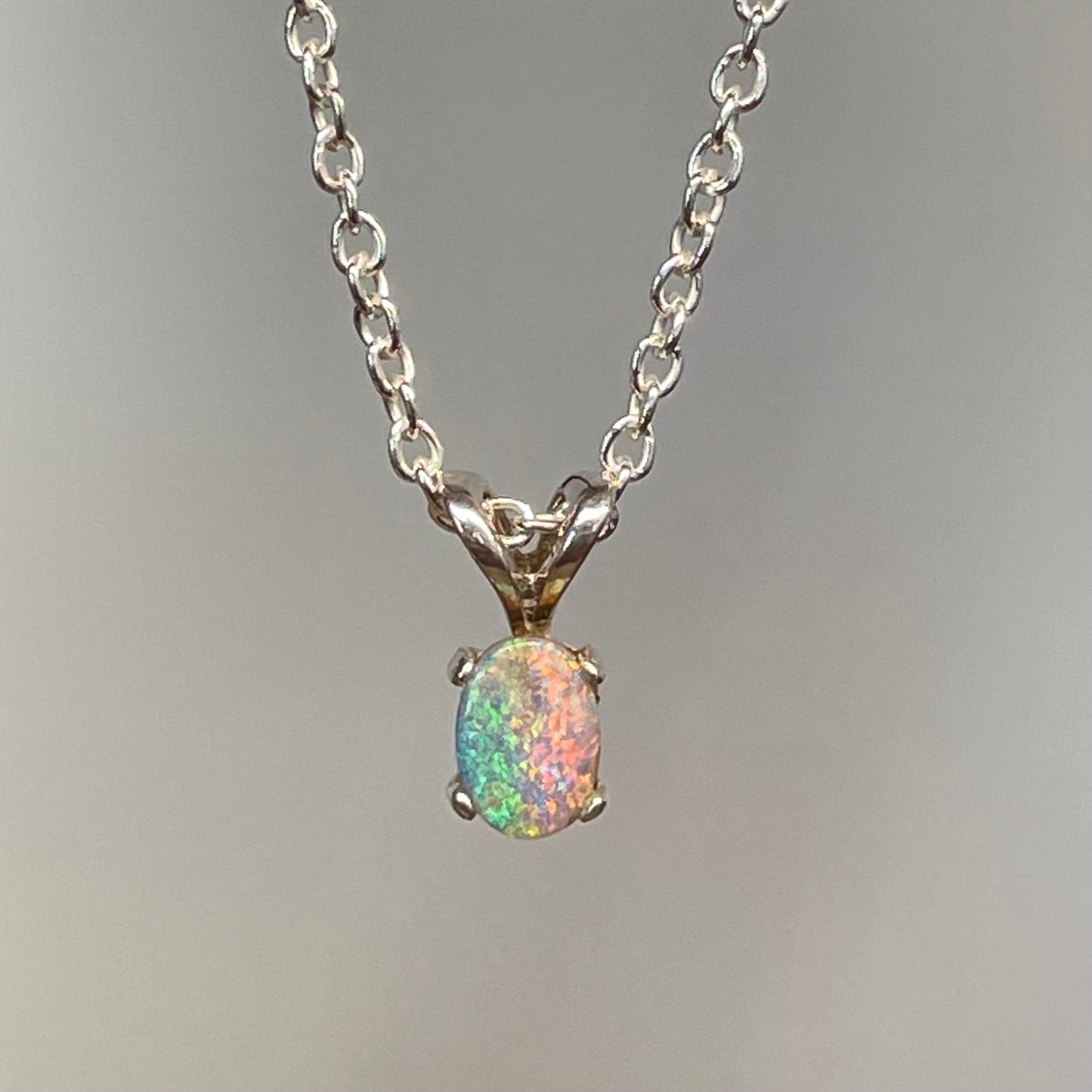 Two-toned sterling silver pendant