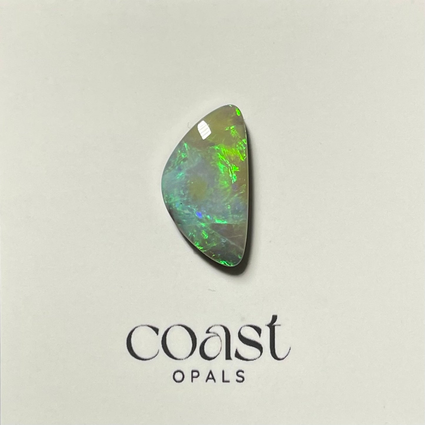 Freeform - Triangle pastel green boulder opal 7.2ct