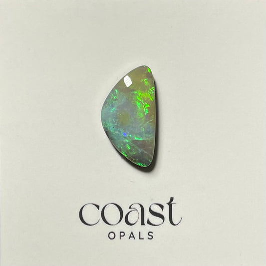 Freeform - Triangle pastel green boulder opal 7.2ct