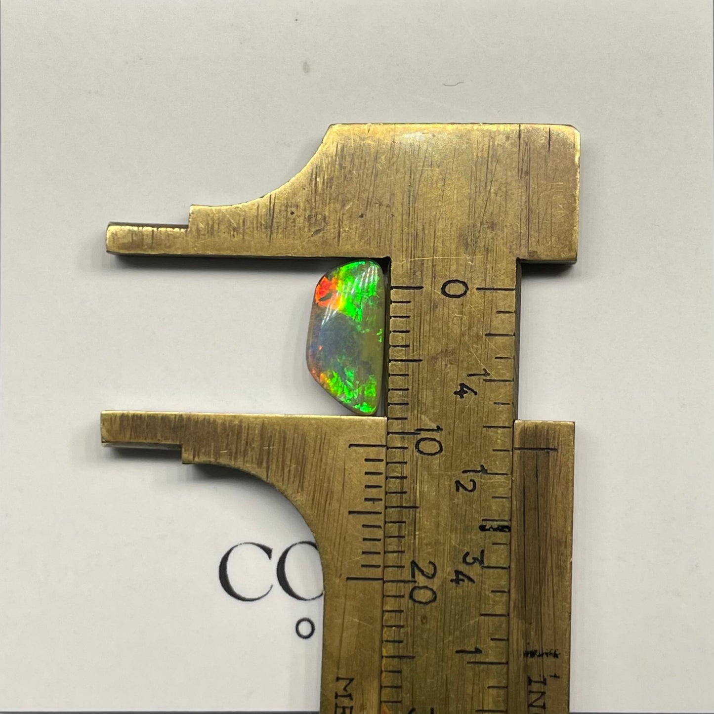Red-Green Freeform Boulder Opal 1.68ct
