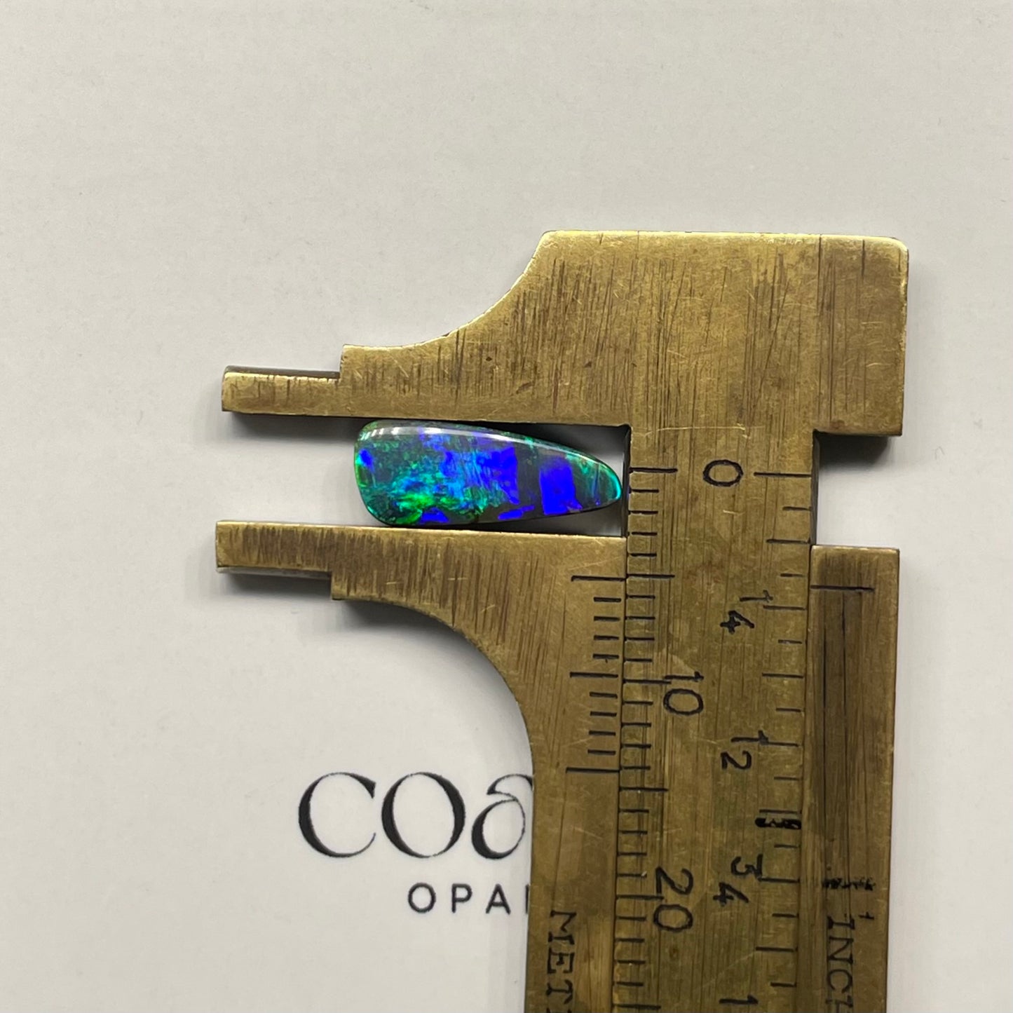 Blue-Green Freeform Boulder Opal 2.21ct