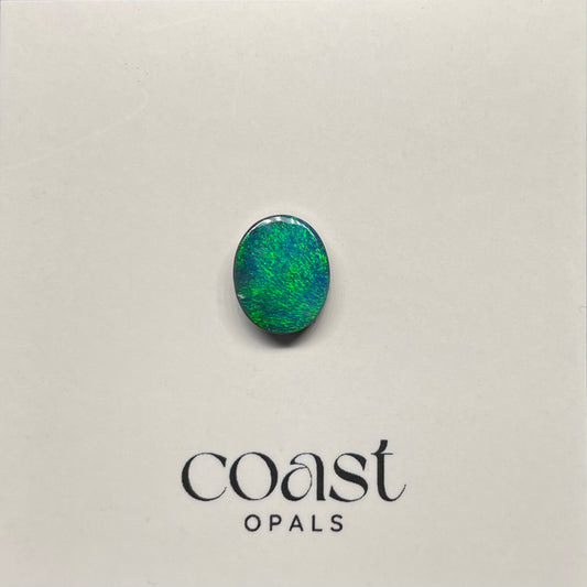 Aqua calibrated boulder opal 2.58ct