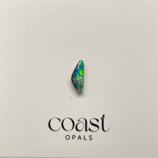 Green-Blue Triangular Boulder Opal 1.14ct
