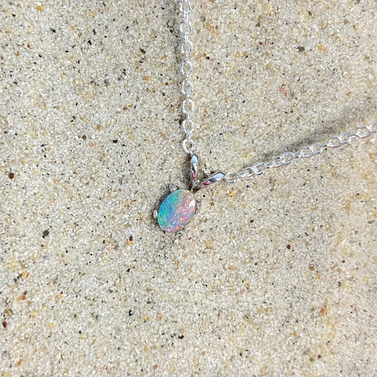 Two-toned sterling silver pendant