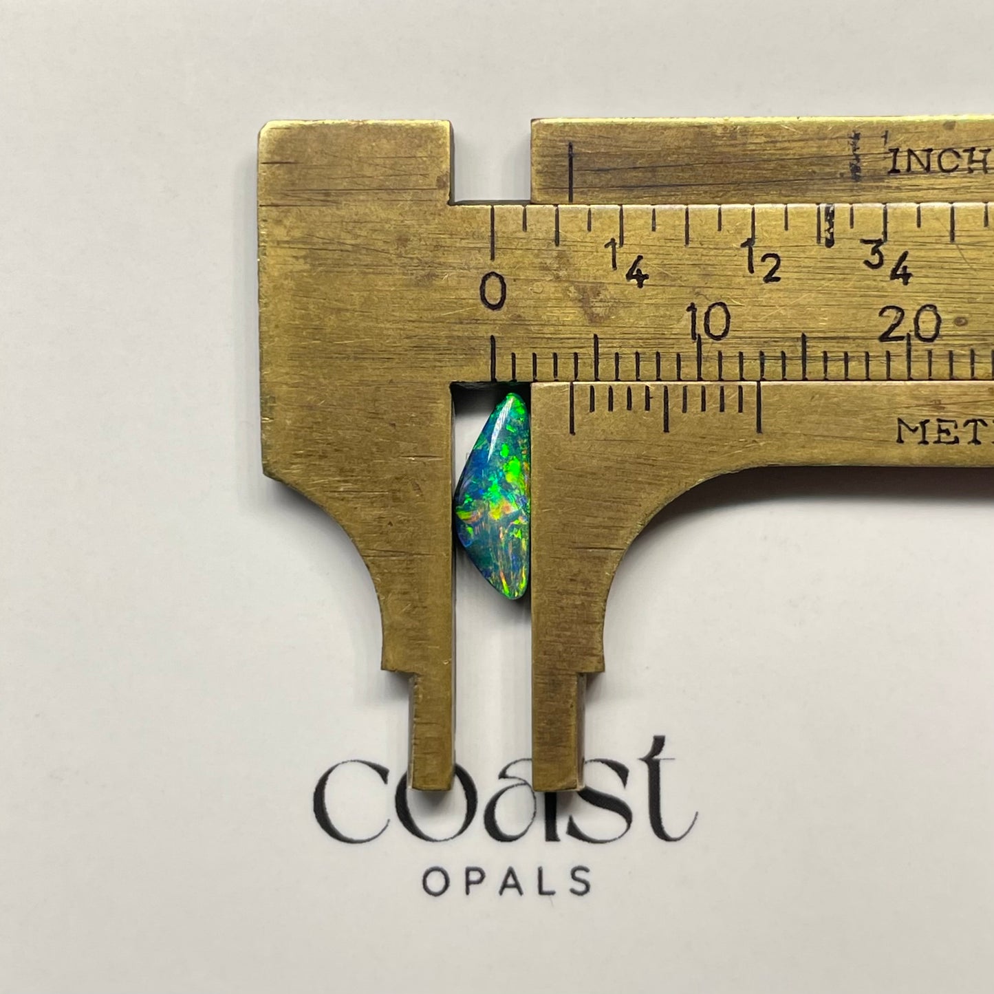 Green-Blue Triangular Boulder Opal 1.14ct