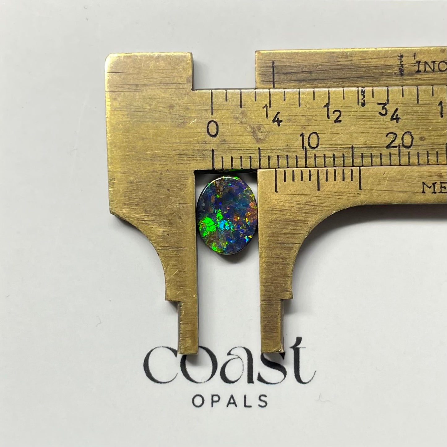Multi-colour calibrated boulder opal 1.14ct