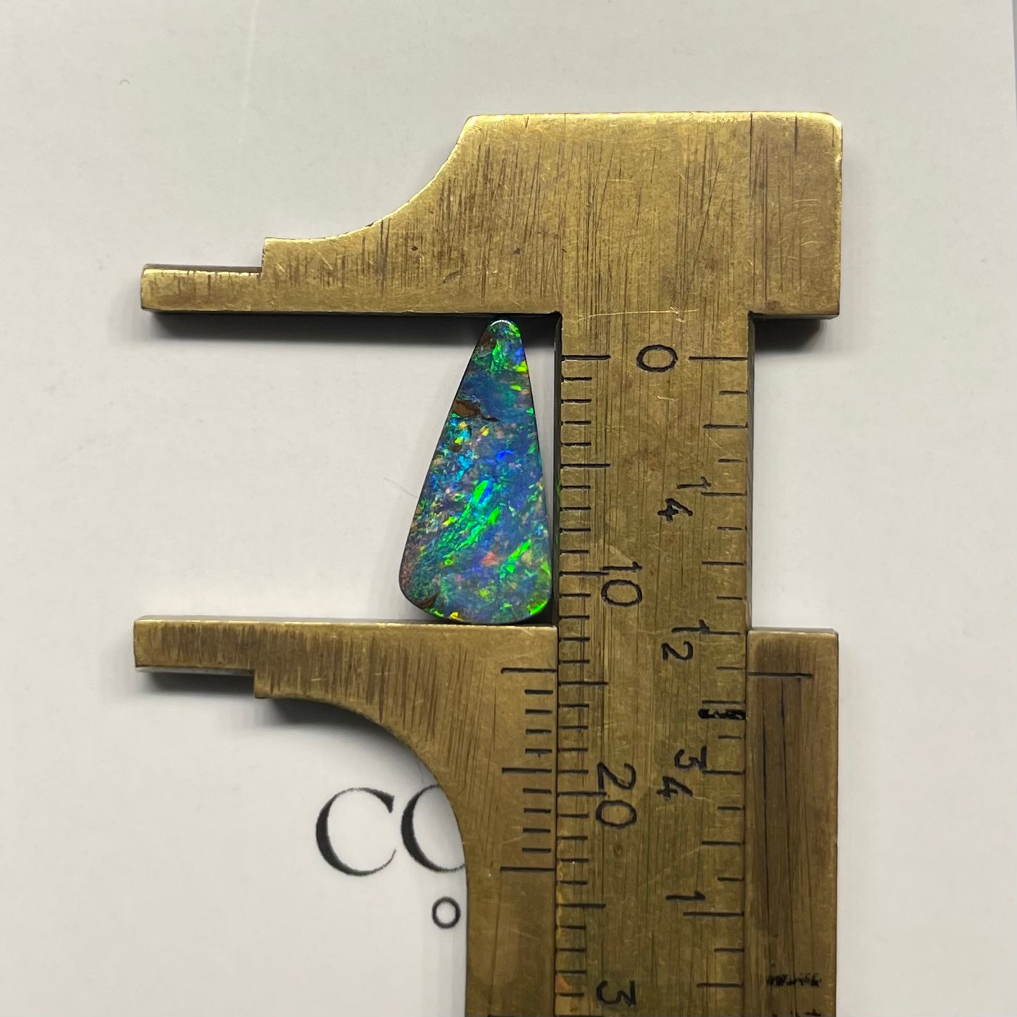 Green-blue Freeform boulder opal 2.50ct