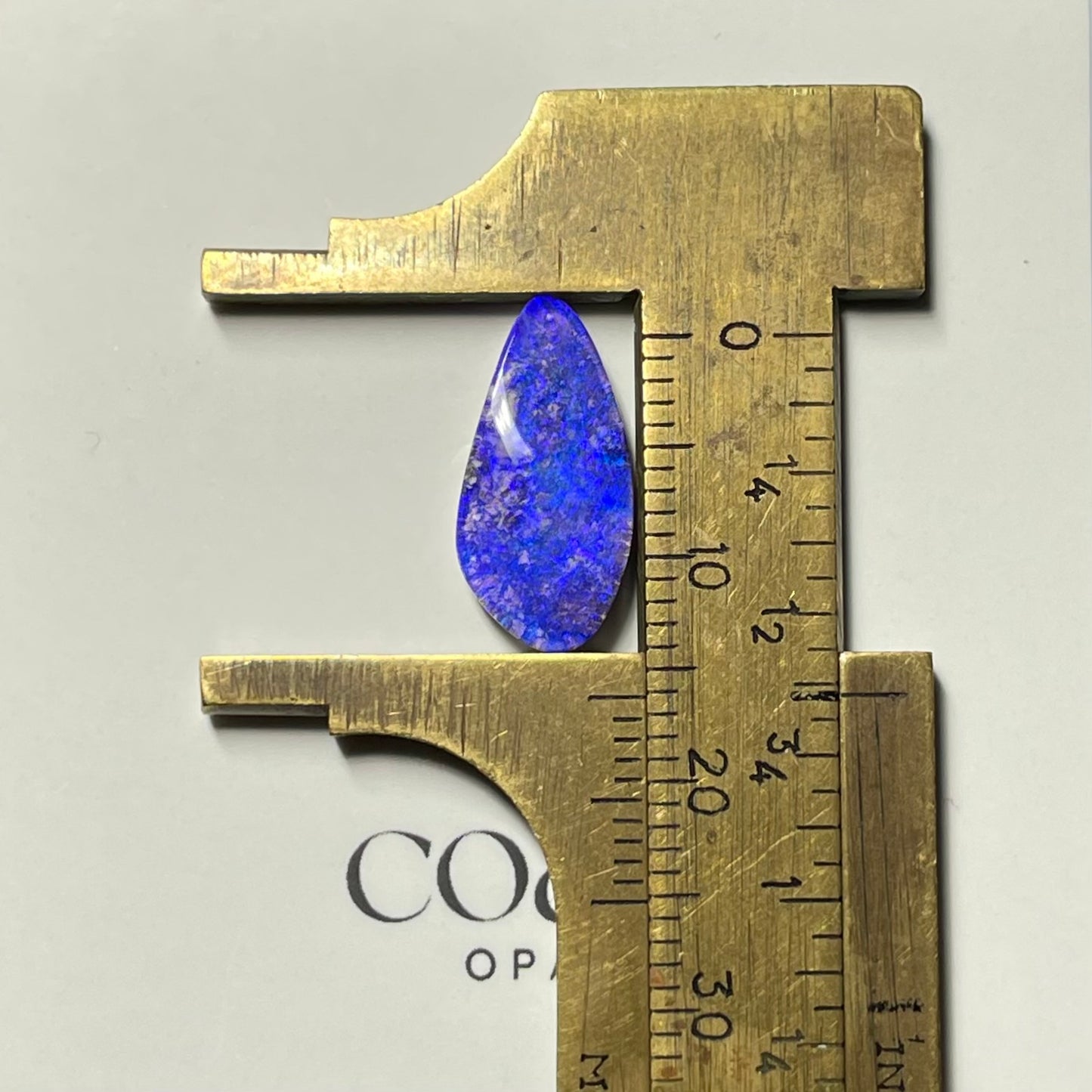 Freeform - drop, Purple boulder opal 3.6ct