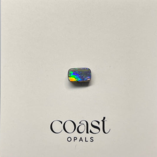 Multi-Color Rectangular Boulder Opal 0.96ct