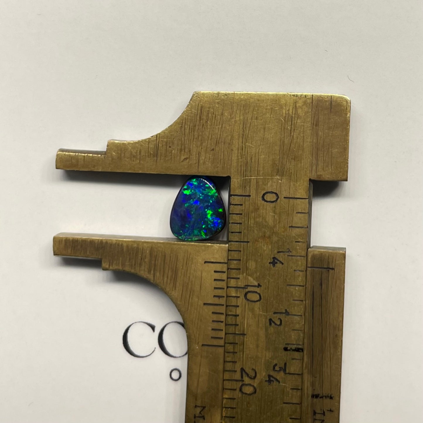 Blue-Green Triangular Boulder Opal 1.33ct