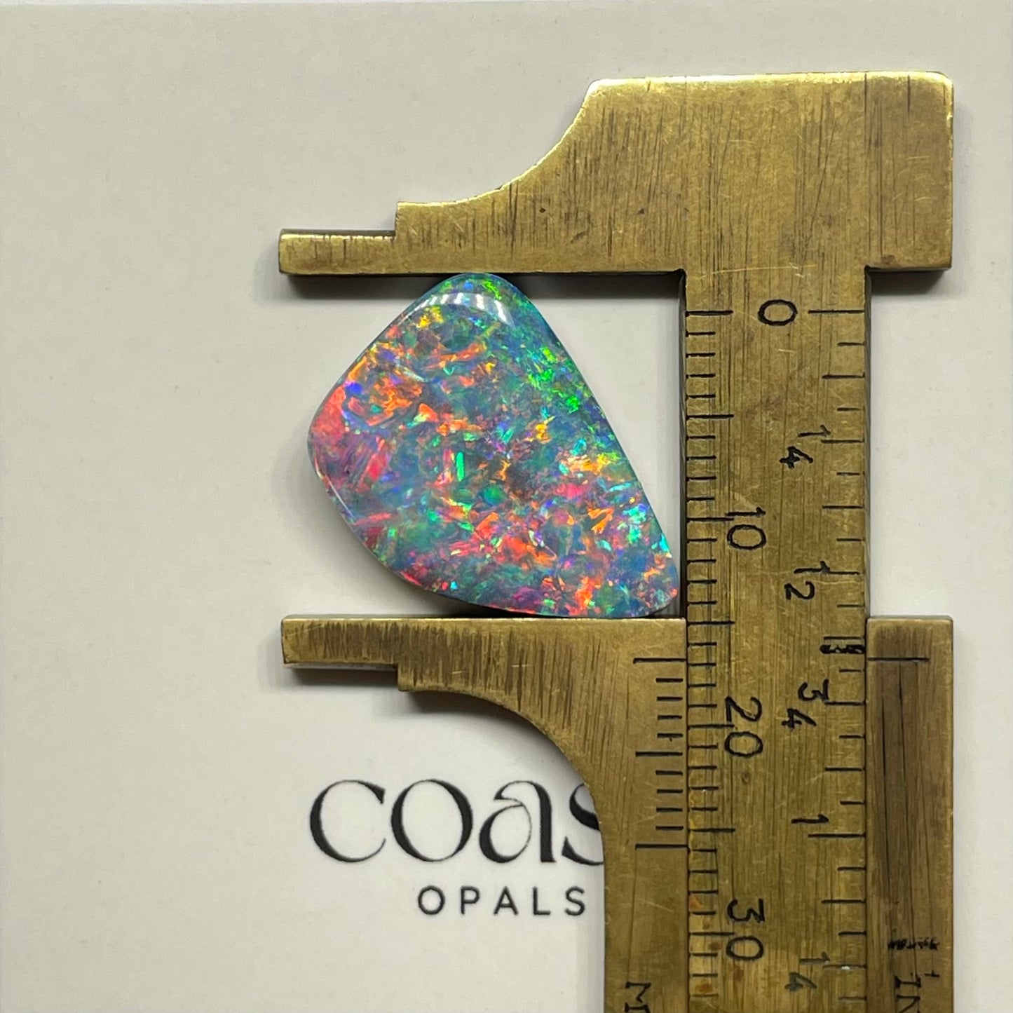 Multi-Color Triangular Boulder Opal 9.4ct