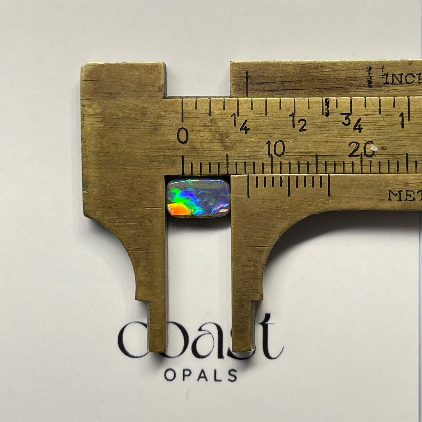 Multi-Color Rectangular Boulder Opal 0.96ct