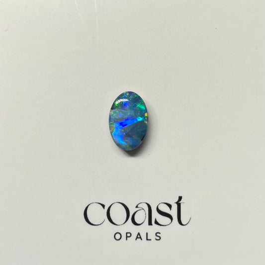 Blue-green boulder opal oval 2.09ct