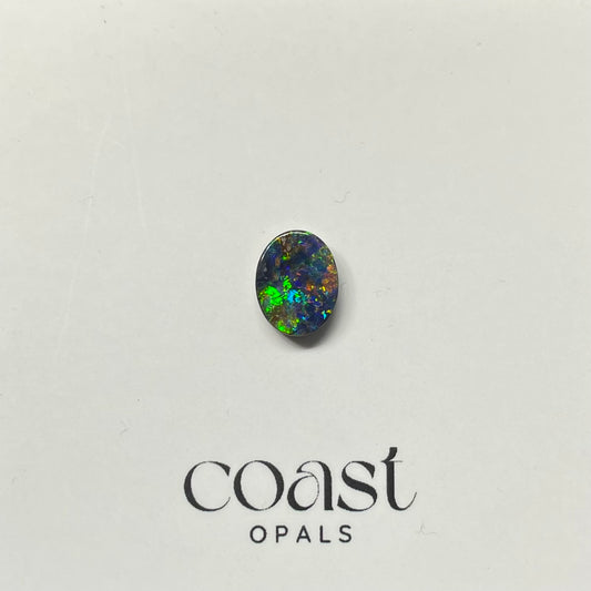 Multi-colour calibrated boulder opal 1.14ct