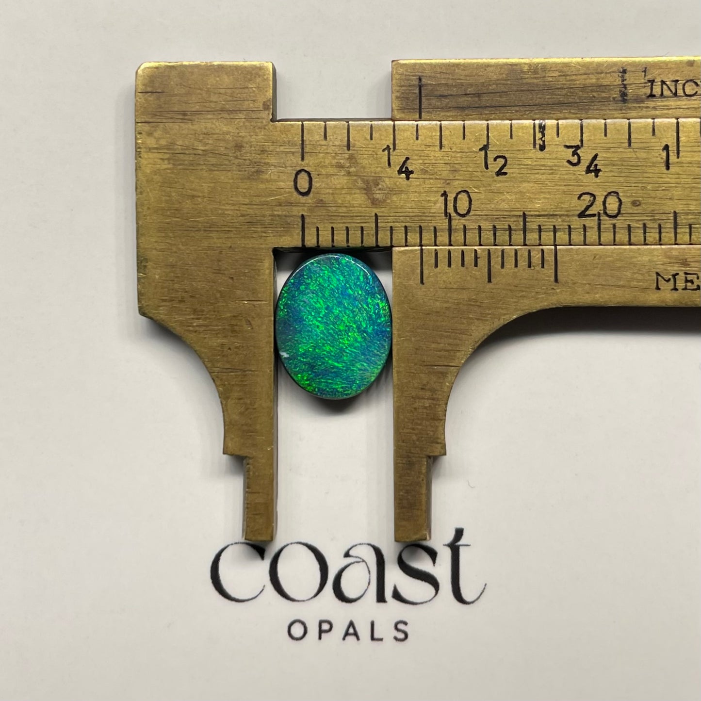 Aqua calibrated boulder opal 2.58ct