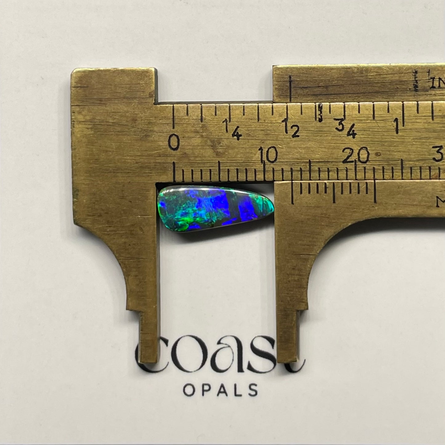 Blue-Green Freeform Boulder Opal 2.21ct