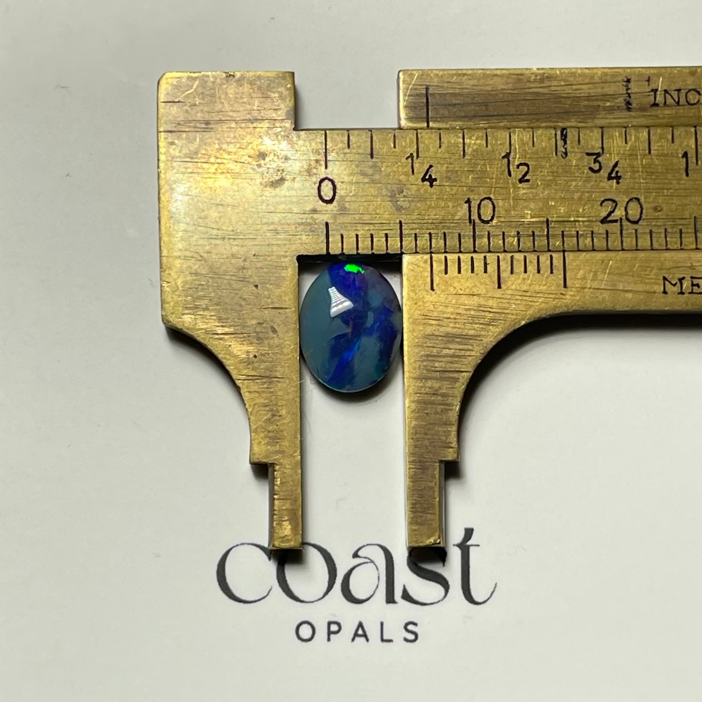 Calibrated - Stripped blue boulder opal 1.7ct