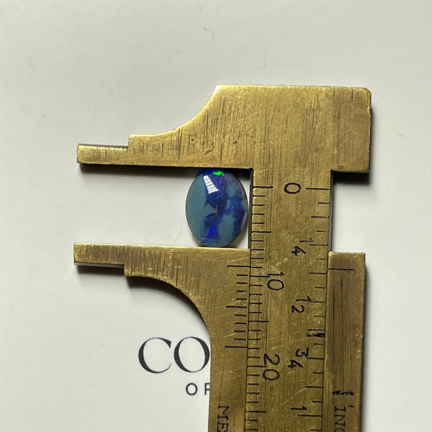 Calibrated - Stripped blue boulder opal 1.7ct